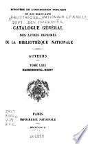 Catalogue général des livres imprimés: auteurs - collectivités-auteurs - anonymes, 1960-1964