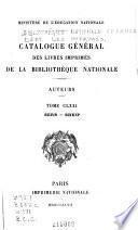 Catalogue général des livres imprimés: auteurs - collectivités-auteurs - anonymes, 1960-1964