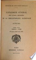 Catalogue général des livres imprimés: auteurs - collectivités-auteurs - anonymes, 1960-1964