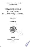 Catalogue général des livres imprimés de la Bibliothèque nationale