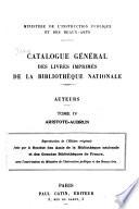 Catalogue général des livres imprimés de la Bibliothèque nationale