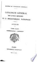 Catalogue général des livres imprimés de la Bibliothèque nationale