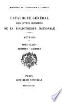 Catalogue général des livres imprimés de la Bibliothèque nationale