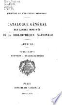 Catalogue général des livres imprimés de la Bibliothèque nationale