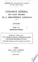 Catalogue général des livres imprimés de la Bibliothèque nationale