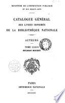 Catalogue général des livres imprimés de la Bibliothèque Nationale