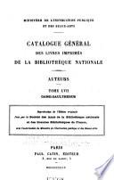 Catalogue général des livres imprimés de la Bibliothèque nationale