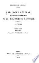 Catalogue général des livres imprimés de la Bibliothèque nationale