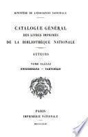 Catalogue général des livres imprimés de la Bibliothèque nationale