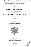 Catalogue général des livres imprimés de la Bibliothèque nationale