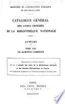 Catalogue général des livres imprimés de la Bibliothèque nationale