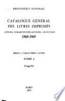 Catalogue général des livres imprimés