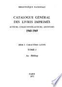 Catalogue général des livres imprimés