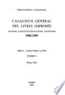 Catalogue général des livres imprimés
