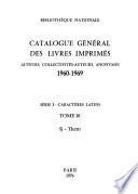 Catalogue général des livres imprimés
