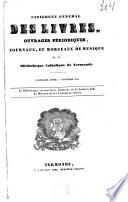 Catalogue général des livres, ouvrages périodiques, journaux et morceaux de musique de la Bibliothèque Catholique de Termonde