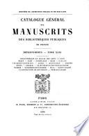 Catalogue général des manuscrits des bibliothèques publiques de France