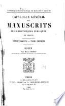 Catalogue général des manuscrits des bibliothèques publiques de France