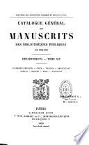 Catalogue général des manuscrits des bibliothèques publiques de France