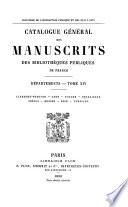 Catalogue général des manuscrits des bibliothèques publiques de France