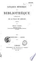 Catalogue méthodique de la bibliothèque communale de la ville de Limoges