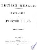 Catalogue of Printed Books