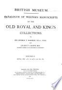 Catalogue of Western Manuscripts in the Old Royal and King's Collections