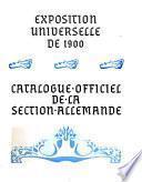 Catalogue officiel de la section Allemande