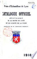 Catalogue officiel - Foire internationale de Lyon