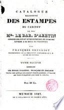 Catalogue raisonne des estampes du cabinet de feu Mr. le baron d'Aretin