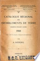 Catalogue régional des tremblements de terre