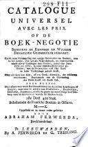 Catalogue universelle[!] avec les prix