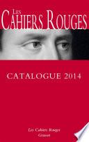Catalogues cahiers rouges 2014