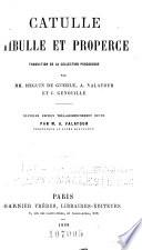 Catulle, Tibulle et Properce