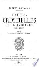 Causes criminelles et mondaines de ...