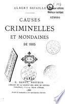 Causes criminelles et mondaines...