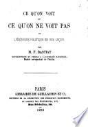 Ce qu'on voit et ce qu'on ne voit pas