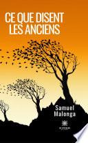 Ce que disent les anciens