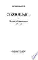 Ce que je sais--: Un magnifique désastre, 1988-1995