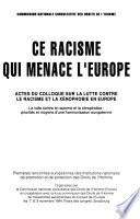 Ce racisme qui menace l'Europe