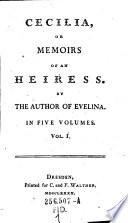 Cecilia or memoires of an Heiress