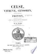 Celse Vitruve, Censorin