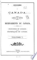 Census of Canada. 1870-71