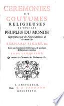 Ceremonies et coutumes religieuses de tous les peuples du monde