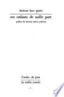 Ces enfants de nulle part
