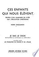 Ces enfants qui nous élèvent