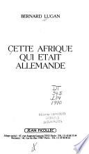 Cette Afrique qui était allemande