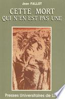 Cette mort qui n’en est pas une