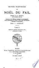 Ceuvres Facetieuses de Noel Du Fail