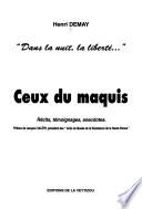 Ceux du maquis